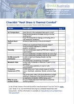 Free Heat Stress Checklist Download